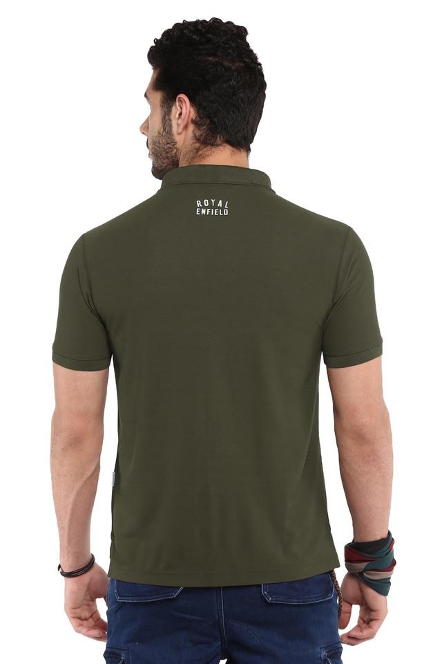 Buy ROYAL ENFIELD Mens Regular Fit Polo Neck T Shirt Shoppers Stop