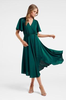 Forever new green store dress