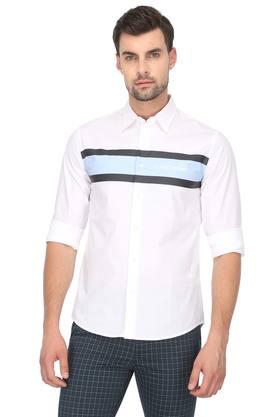 Calvin Klein Jeans Men Solid Casual White Shirt - Buy Calvin Klein Jeans  Men Solid Casual White Shirt Online at Best Prices in India