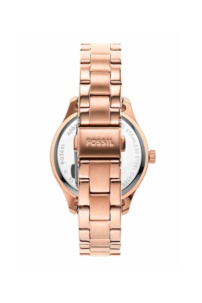 Fossil rose gold outlet watch with diamonds