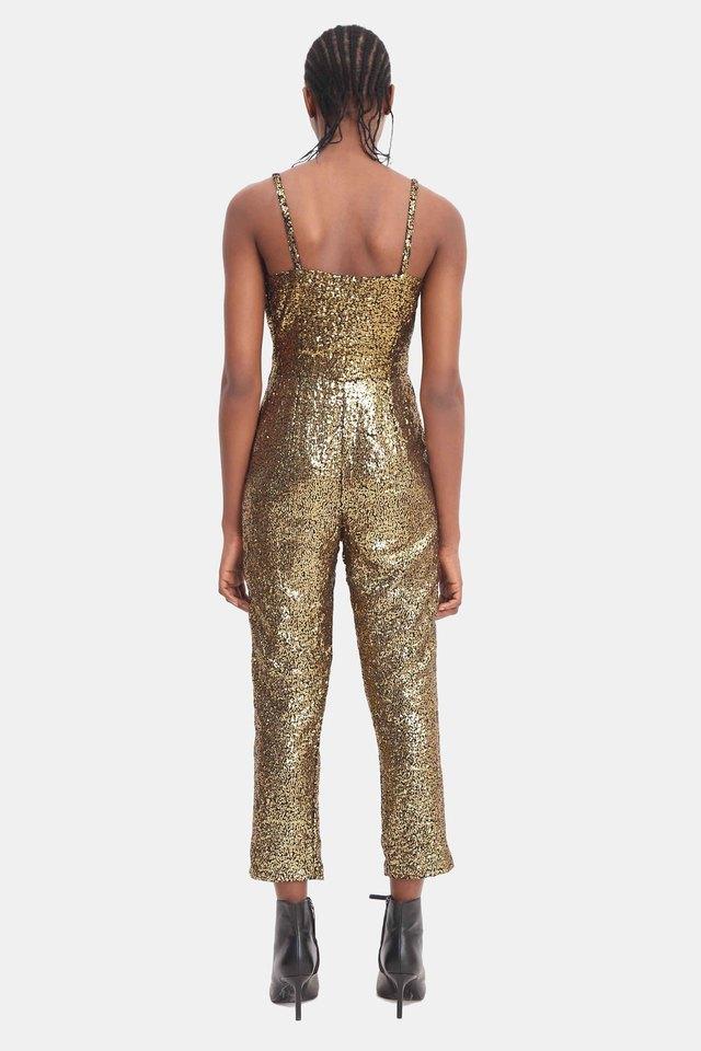 Gold clearance jumpsuit womens