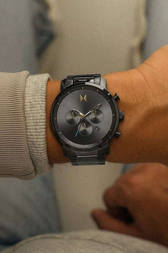 Buy MVMT Chrono 45 mm Grey Dial Stainless Steel Analog Watch For Men 28000289 D Shoppers Stop