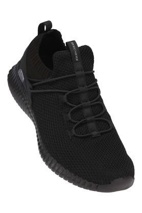 black sports shoes skechers