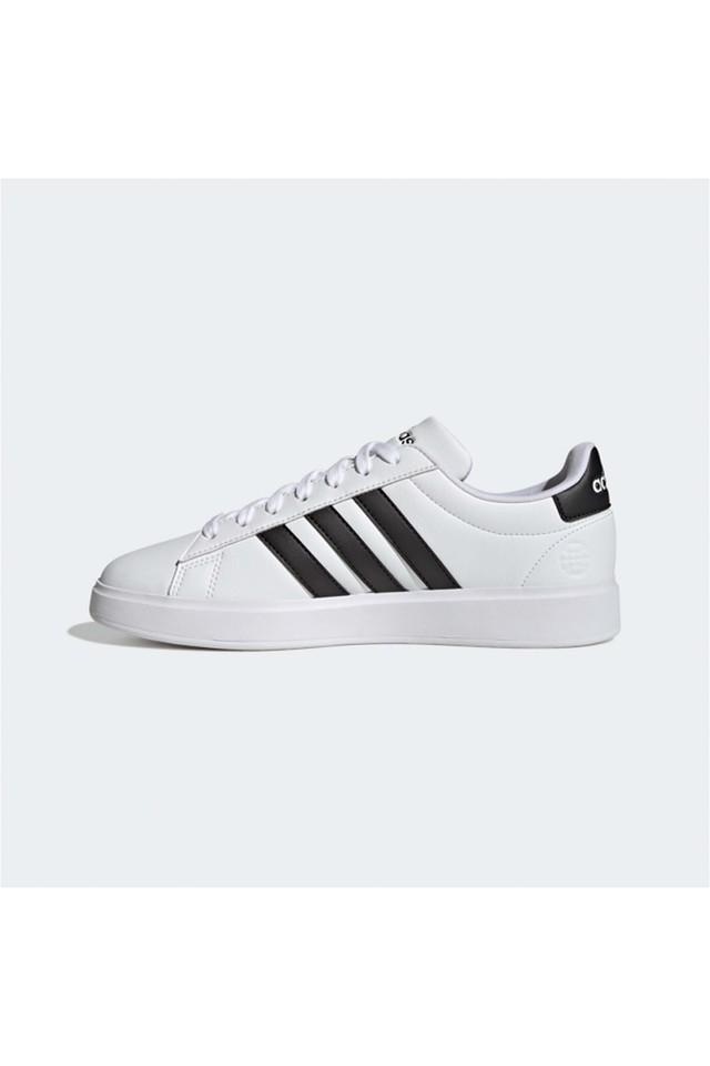 Adidas white shop leather running shoes