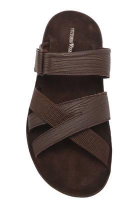 Mens velcro fastening online slippers