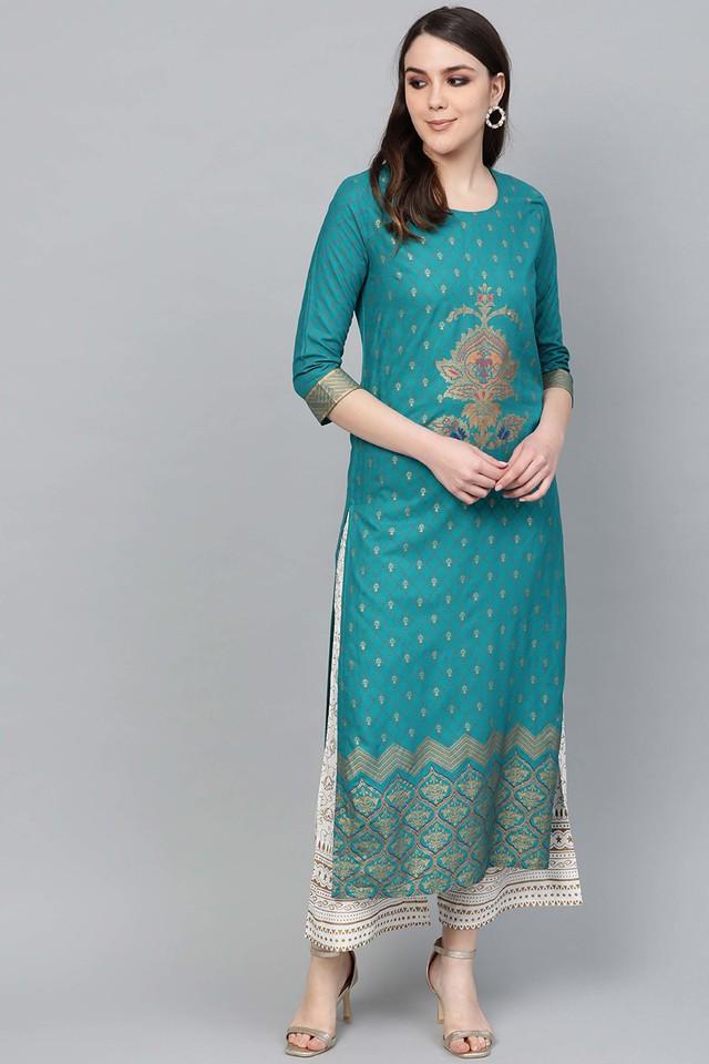 ANUBHUTEE -  Teal Ethnic Sets - Main