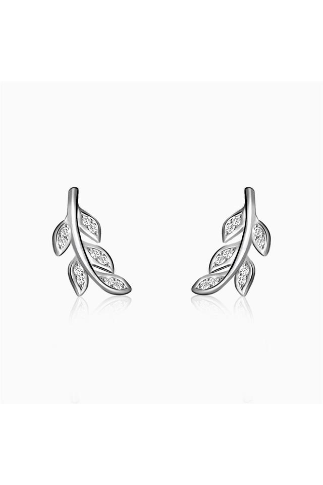 Buy GIVA Leaf Sterling Silver Womens Western Earrings