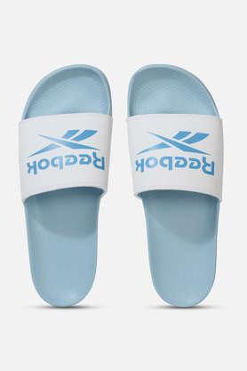 Reebok white store flip flops