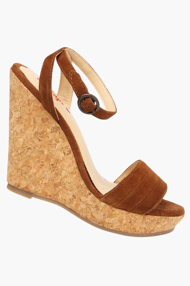 RED TAPE -  Tan Wedges - Main