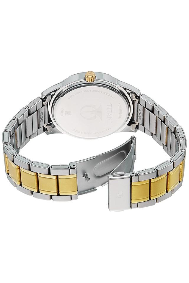 Buy TITAN Mens 48 x 8.95 x 41 mm Regalia Regal Crest Silver White