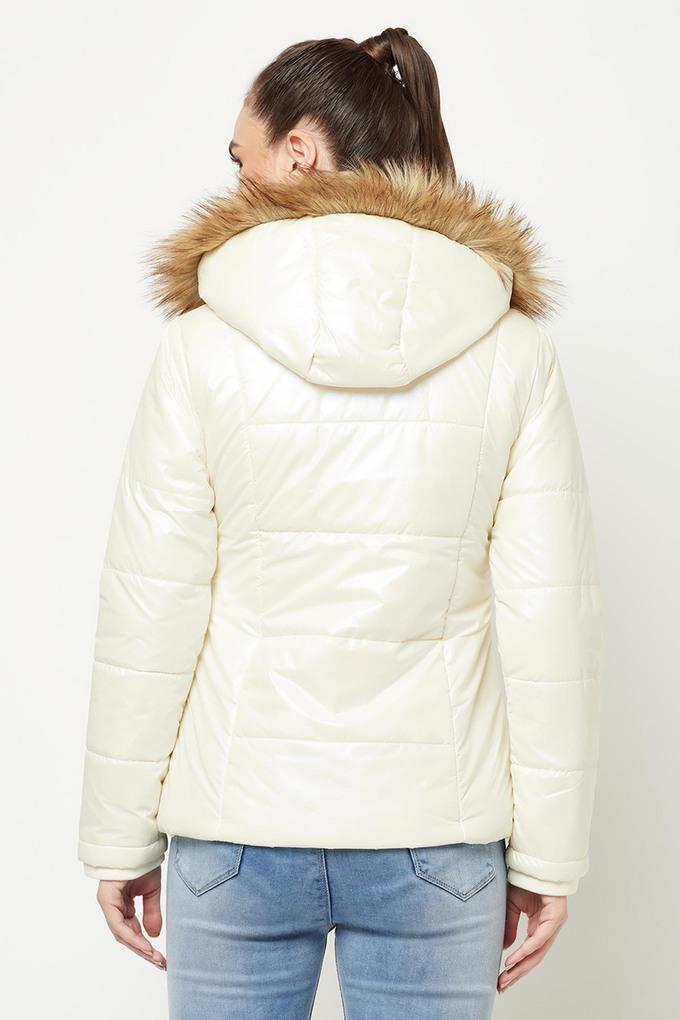 Winter Fur - Women Stocking - Off White - Max London India