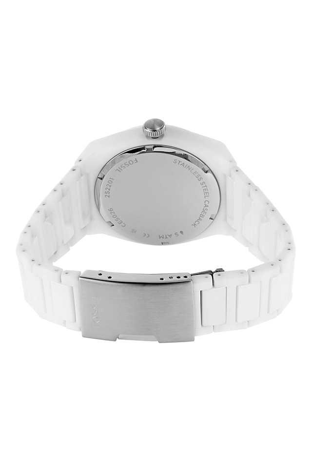 Fossil watch hotsell white dial