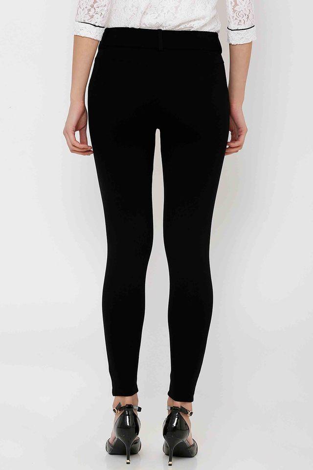 Buy KRAUS Black Skinny Fit Ankle Length Nylon Womens Jeggings