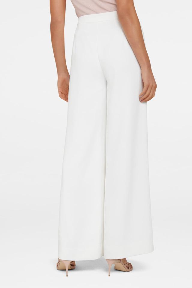 White Stretch Crepe Suiting Trousers - TK Maxx UK