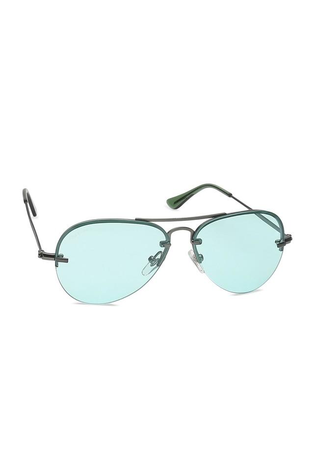 Half rim hot sale aviator sunglasses