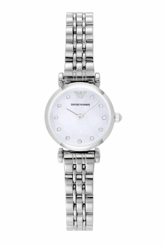 Buy EMPORIO ARMANI Womens 22 mm Gianni T Bar Mother Of Pearl Dial