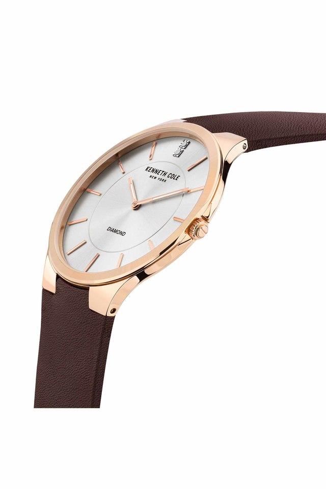 Buy KENNETH COLE Mens 44 mm Silver Dial Genuine Leather Strap Analogue Watch KCWGA2122703MN Shoppers Stop
