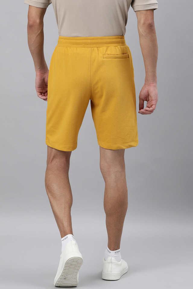 Mens yellow sales cotton shorts