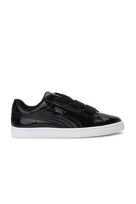 Puma black 2025 heart shoes