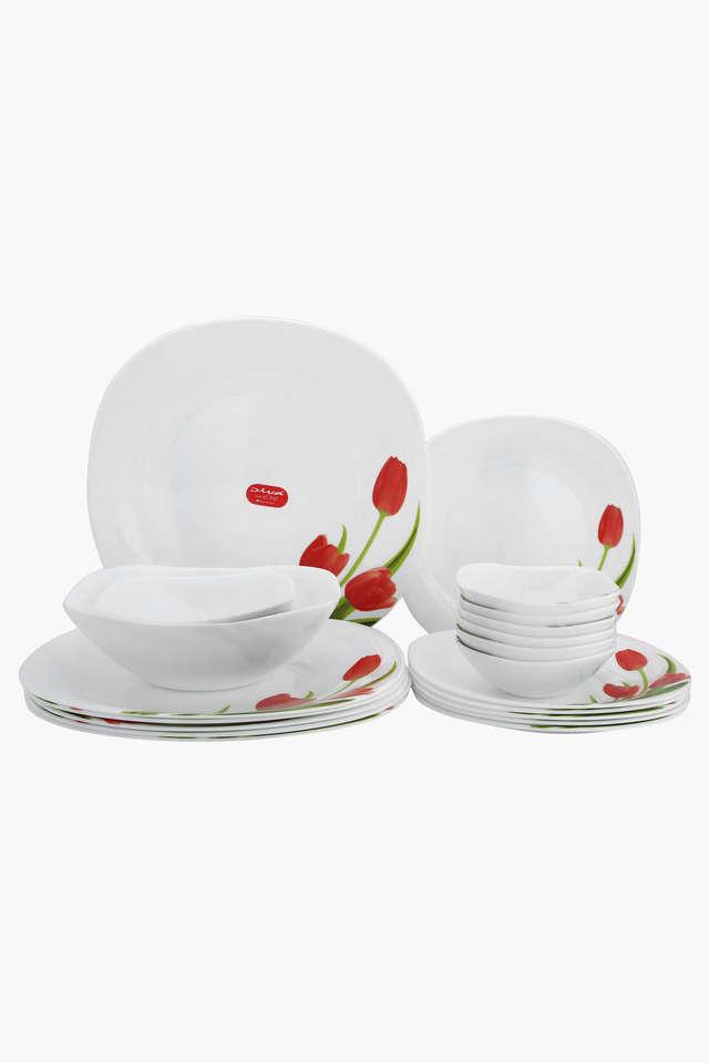 Buy LAOPALA Floral Print Dinner Set 21 Pcs Shoppers Stop