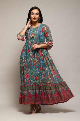 BIBA - Green Ethnic Dresses - 2