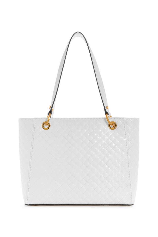 Buy Guess Nerina Small Noel White Tote Bag Online