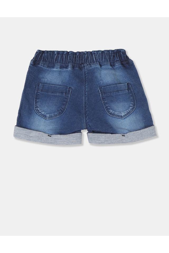 Buy U.S. POLO ASSN. Washed Girls Blue Washed Denim Shorts