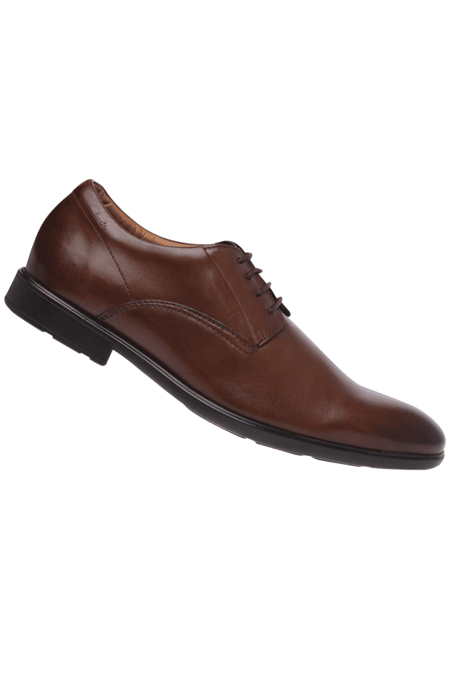 Clarks brown formal discount shoes