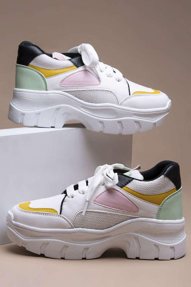 Girls white cheap leather tennis shoes