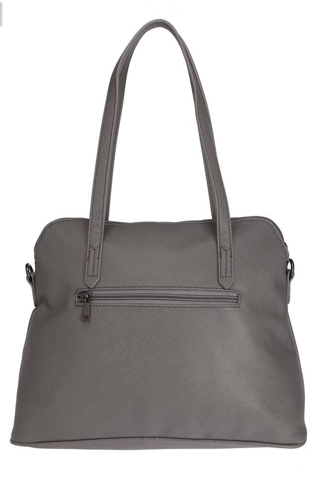 Buy CAPRESE Grey Womens Zip Closure Satchel Handbag Shoppers Stop