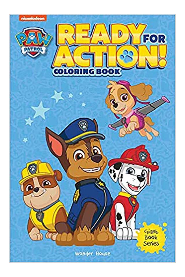 Buy CROSSWORD Ready For Action! : Paw Patrol Giant Coloring Book For Kids