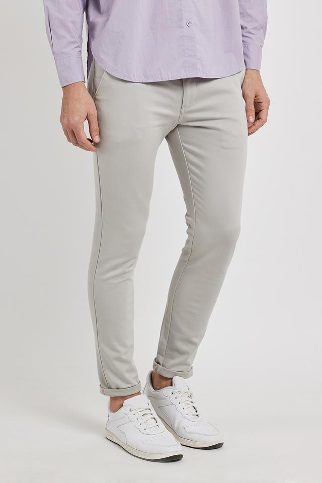 Buy De Moza Women Grey Solid Pure Cotton Tapered Trousers (S) Online at  Best Prices in India - JioMart.