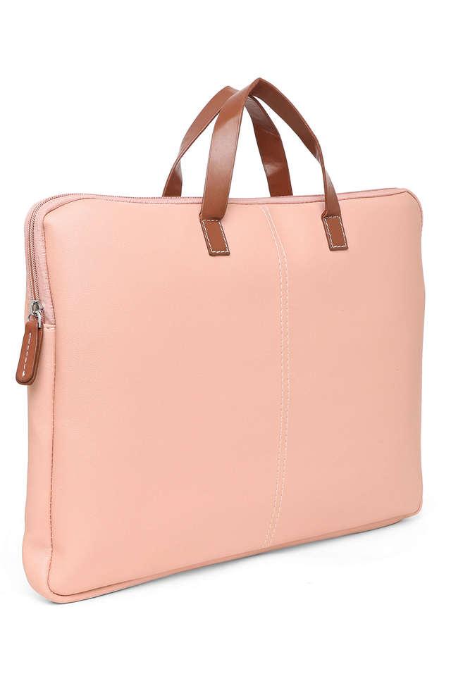 Pink leather laptop outlet bag