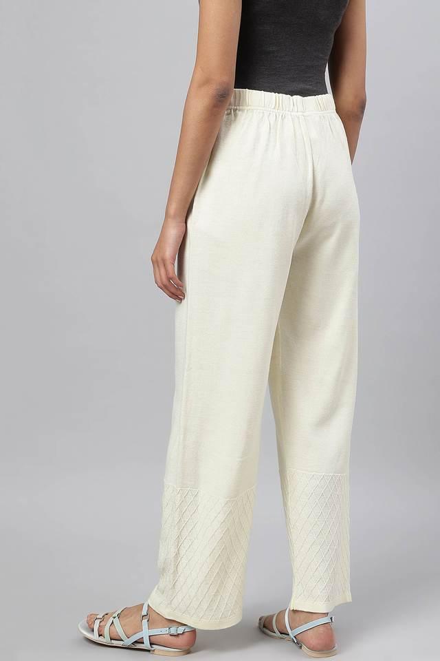 Buy Natural Ankle Length Aurelia Trousers Online - Aurelia