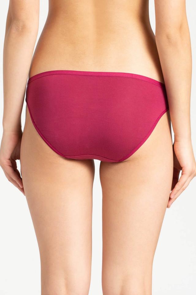 Buy JOCKEY Muted Wine Women's Solid Bikini