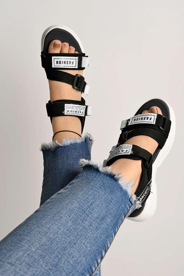 Buy Strappy Slip-On Sandals with Velcro Fastening Online at Best Prices in  India - JioMart.