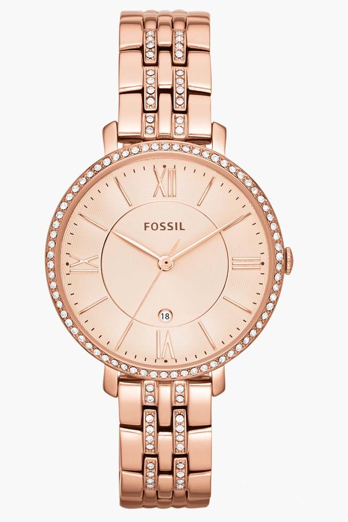 Fossil women's discount watch with stones