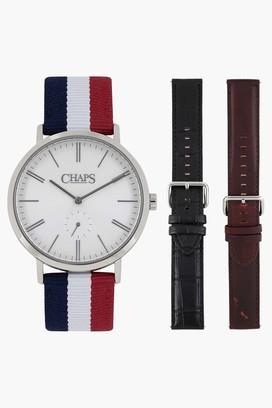 Mens Quartz Analogue Reversible Strap Watch - CHP9002