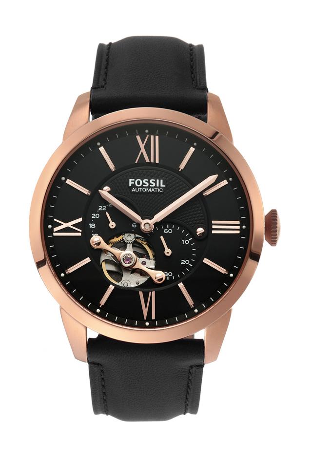 Fossil townsman automatic on sale stainless steel watch black