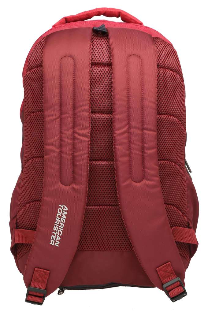 American tourister outlet backpack red