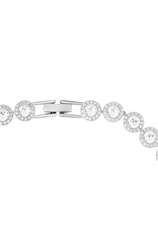 Buy Swarovski White Rhodium Plated Round Cut Angelic Set for Women Online @  Tata CLiQ Luxury