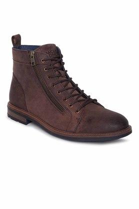 Men's Telluride Bison Leather Boots