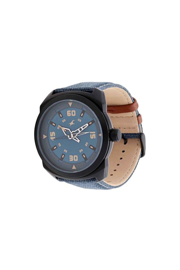 Fastrack blue outlet denim watch