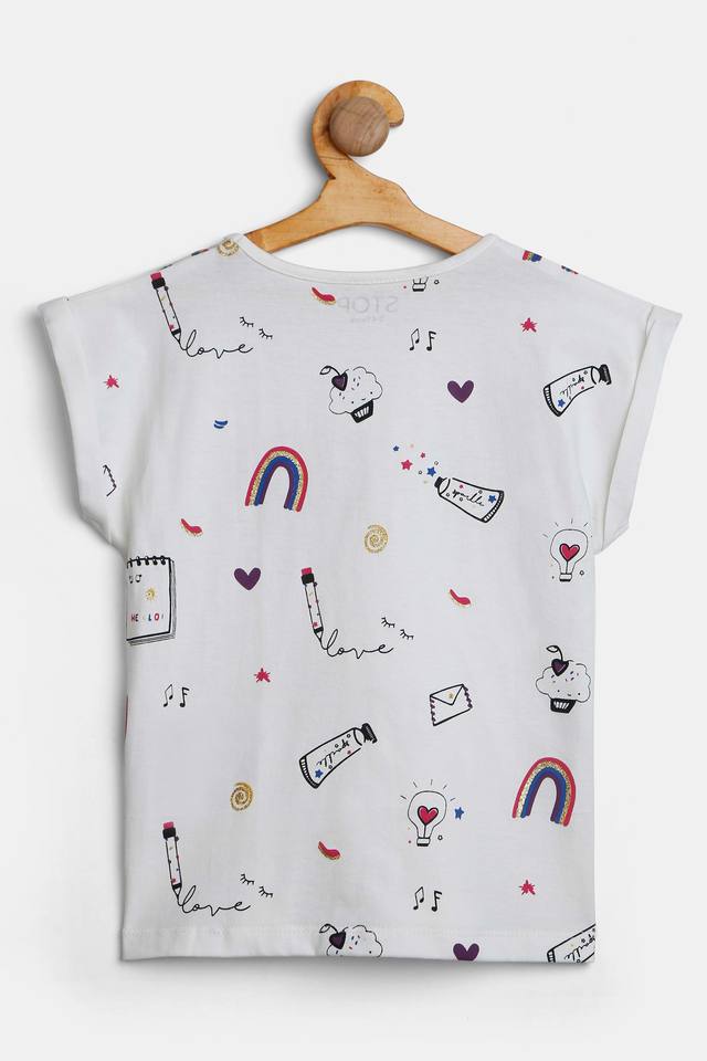 Printed t cheap shirts for girls