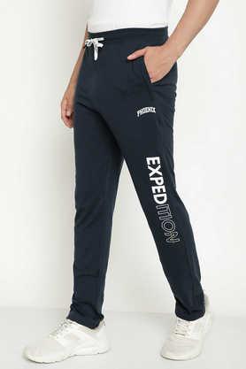 Buy OCTAVE Solid Cotton Regular Fit Men s Joggers Shoppers Stop