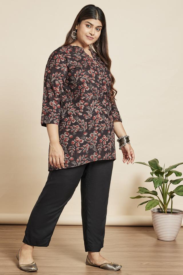 Ladies Cotton Printed Long Short Kurtis, Size: S - XXL at Rs 799