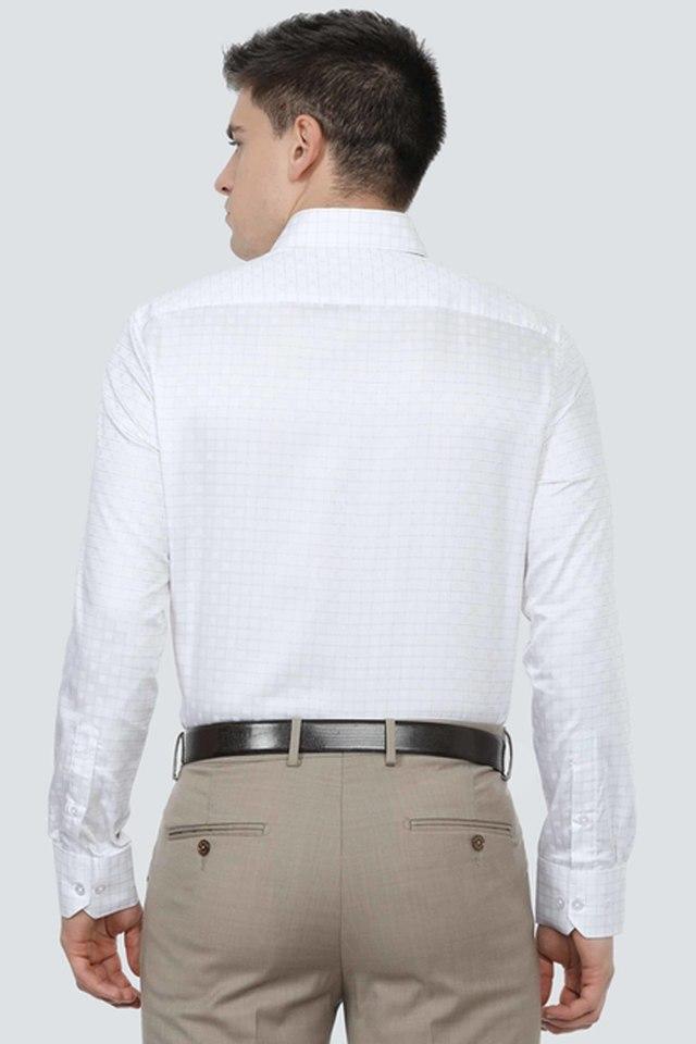 Buy White JOHN LOUIS Men Solid Formal White Shirt Online at Best