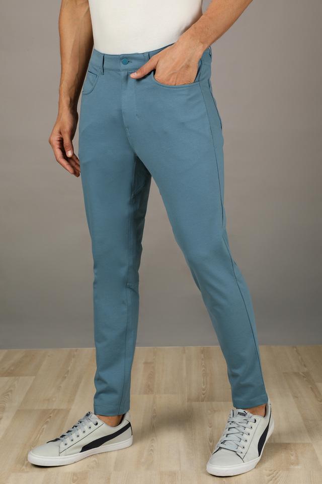 FRATINI -  Sky Blue Casual Trousers - Main