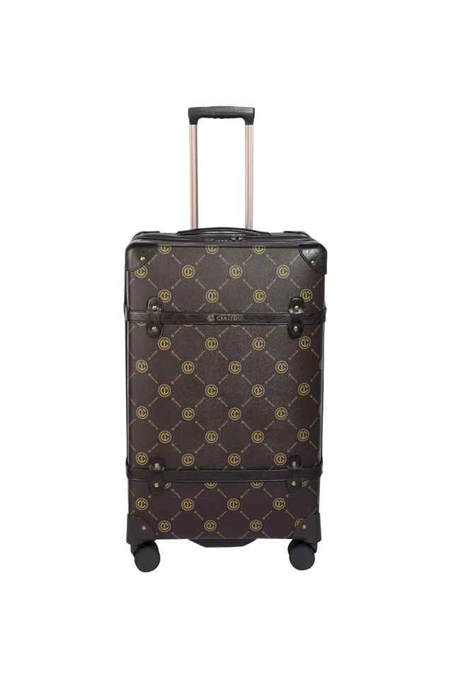 Buy CARLTON Brown Signature Solid Polypropylene TSA Lock 8 Wheels Hard Trolley Shoppers Stop