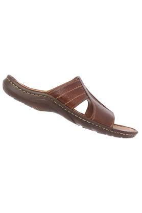 Mens leather store slippers clarks